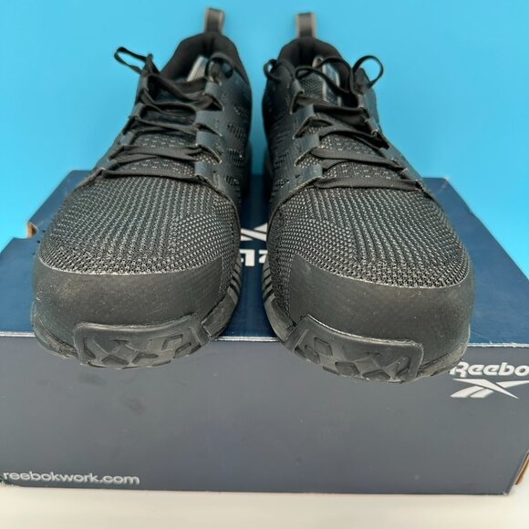 Reebok Men's Fushion Flexweave Safety Work‎ Sneaker Shoe, Size 10.5W, Black/Grey - Picture 6 of 16